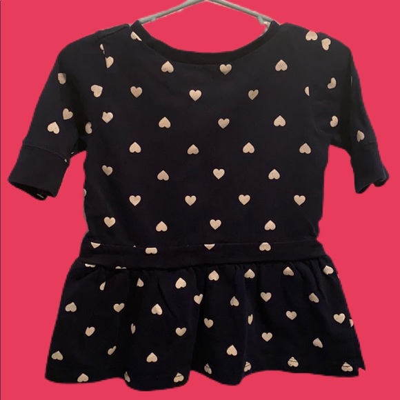 Carters Pokadot Dress w/ pink bow 2T - Picture 2 of 5